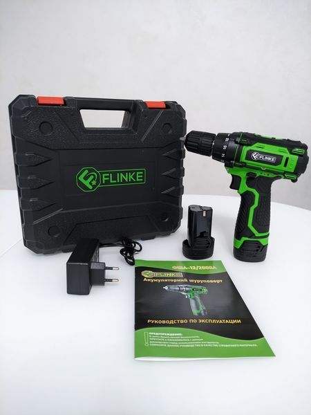 Акумуляторний безщітковий шуруповерт FLINKE ФША-12/2000А 12V/2A FLINKE ФША-12/2000А фото Акумуляторний безщітковий шуруповерт FLINKE ФША-12/2000А 12V/2A FLINKE ФША-12/2000А фото