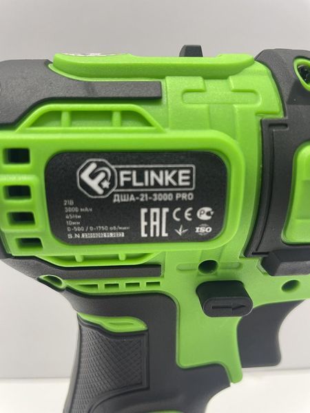 Акумуляторний безщітковий шуруповерт FLINKE ДША-21-3000 PRO 21V/3A. ДША-21-3000 PRO фото