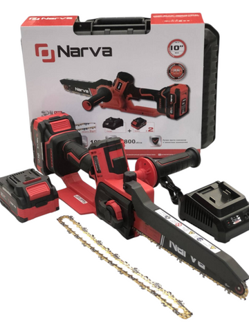 Пила акумуляторна ланцюгова NARVA CMC-21/10 INDUSTRIAL (з АКБ 4А 2шт та ЗП) NARVA CMC-21/10 фото