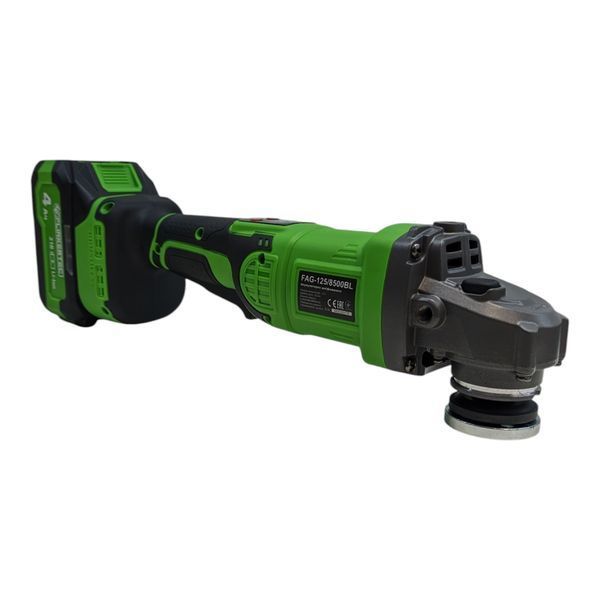 Акумуляторна кутова шліфувальна машина FLINKERTEC FAG-125/8500BL з поворотною рукояткою  FAG-125/8500BL фото
