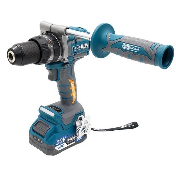 Шуруповерт акумуляторний PROFI-TEC PPCD16020 (2 АКБ 4 А&middot;год + ЗП) PROFI-TEC PPCD16020 фото