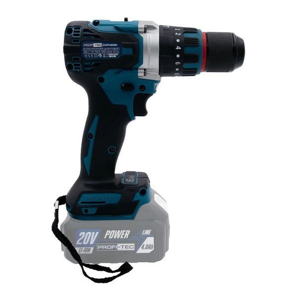 Акумуляторний набір інструментів PROFI-TEC Combo Set 2/9 POWERLine (PGA202, DHP485BL) (2&times;PT2040MP (4.0 Аг), зарядний пристрій) PROFI-TEC Combo Set 2/9 фото