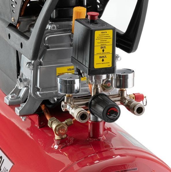 Компресор 50 л, INTERTOOL PT-0003 1 гіциліндер 1.5 кВт, 220 В, 8 атм, 206 л/хв. PT-0003  фото