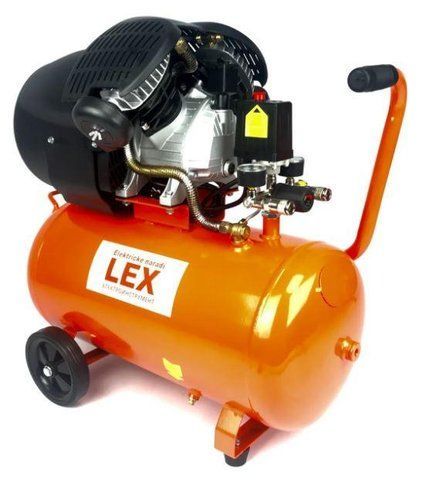 Компресор двохциліндровий повітряний LEX 50L (LXC50V) LXC50V фото
