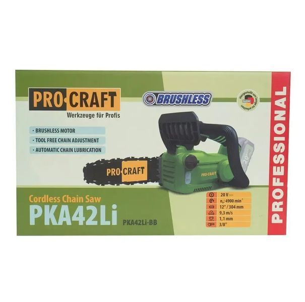 Акумуляторна ланцюгова пила Procraft PKA42Li ( в комплекті 1 АКБ та ЗП) Procraft PKA42Li фото